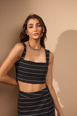 CROPPED TEMPOS - PRETO E BRANCO