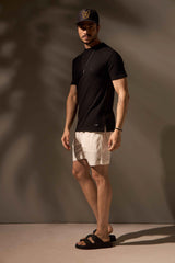 CAMISETA NATUREZA ALGODÃO EGÍPCIO - PRETO
