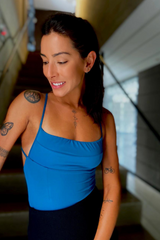 BODY ALÇA FINA - AZUL PETRÓLEO