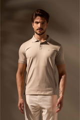 POLO PIMA PIQUET - AREIA