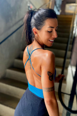 BODY ALÇA FINA - AZUL PETRÓLEO