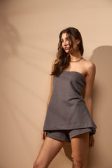 BLUSA CONEXÕES - CHUMBO
