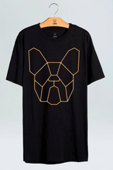 CAMISETA CLÁSSICA INFANTIL - PRETO E DOURADO