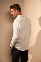 CAMISA LINHO GIBSON - AREIA
