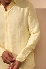 CAMISA LINHO GIBSON - AMARELO