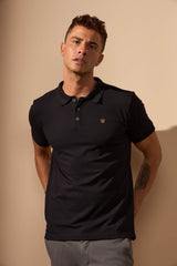 POLO EXPLORER - PRETO E DOURADO