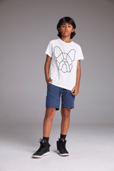 CAMISETA BÁSICA CLÁSSICA INFANTIL - BRANCO E PRETO - Vörr Brasil
