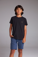 CAMISETA SLIM EGÍPCIO INFANTIL - PRETO E DOURADO