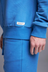 MOLETOM RECORTES - AZUL