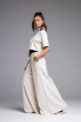 CALÇA PANTALONA HARMONIA - AREIA
