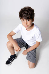 BERMUDA TUPÃ INFANTIL - CINZA - Vörr Brasil