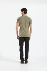 CAMISETA BÁSICA LONG - VERDE MUSGO
