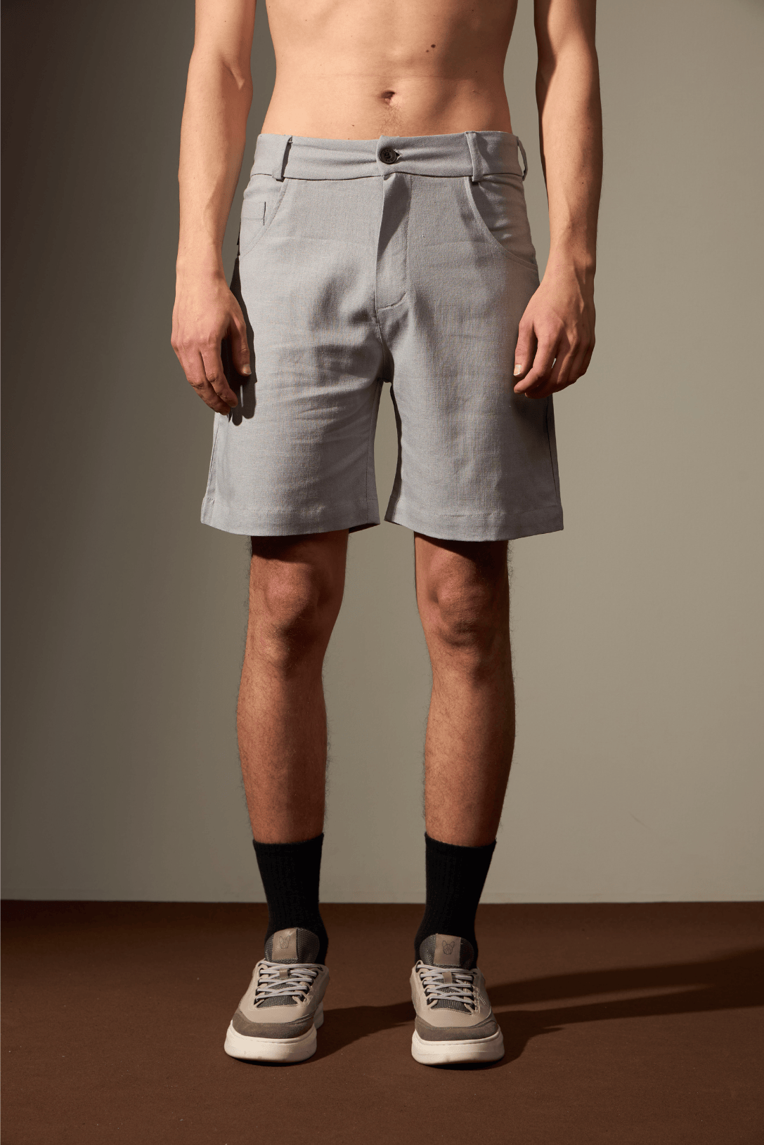 BERMUDA ARENITO - CINZA da Vörr Brasil | Loja Oficial Vörr Brasil