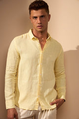 CAMISA LINHO GIBSON - AMARELO da Vörr Brasil | Loja Oficial Vörr Brasil