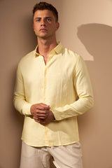 CAMISA LINHO GIBSON - AMARELO da Vörr Brasil | Loja Oficial Vörr Brasil