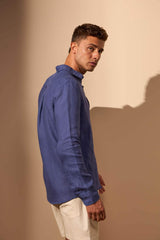 CAMISA LINHO GIBSON - AZUL ROYAL da Vörr Brasil | Loja Oficial Vörr Brasil