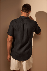 CAMISA LINHO GIBSON - PRETO da Vörr Brasil | Loja Oficial Vörr Brasil