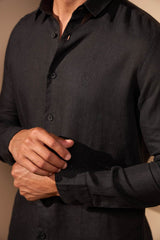 CAMISA LINHO GIBSON - PRETO da Vörr Brasil | Loja Oficial Vörr Brasil