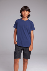 CAMISETA BÁSICA ALGODÃO EGÍPCIO INFANTIL - MARINHO da Vörr Brasil | Loja Oficial Vörr Brasil