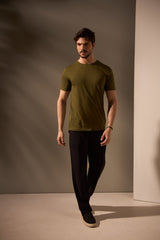 CAMISETA ESSENCIAL ALGODÃO EGÍPCIO - VERDE da Vörr Brasil | Loja Oficial Vörr Brasil