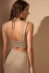 CROPPED MARESIA - AREIA da Vörr Brasil | Loja Oficial Vörr Brasil