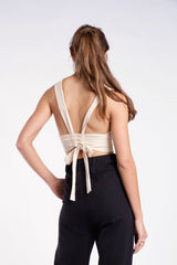 BLUSA COM REGULADOR - AREIA