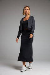 SAIA MIDI AURORA - PRETO da Vörr Brasil | Loja Oficial Vörr Brasil