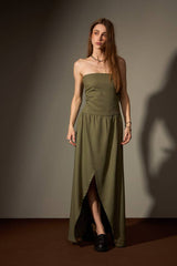 VESTIDO CERRADO - VERDE MUSGO da Vörr Brasil | Loja Oficial Vörr Brasil
