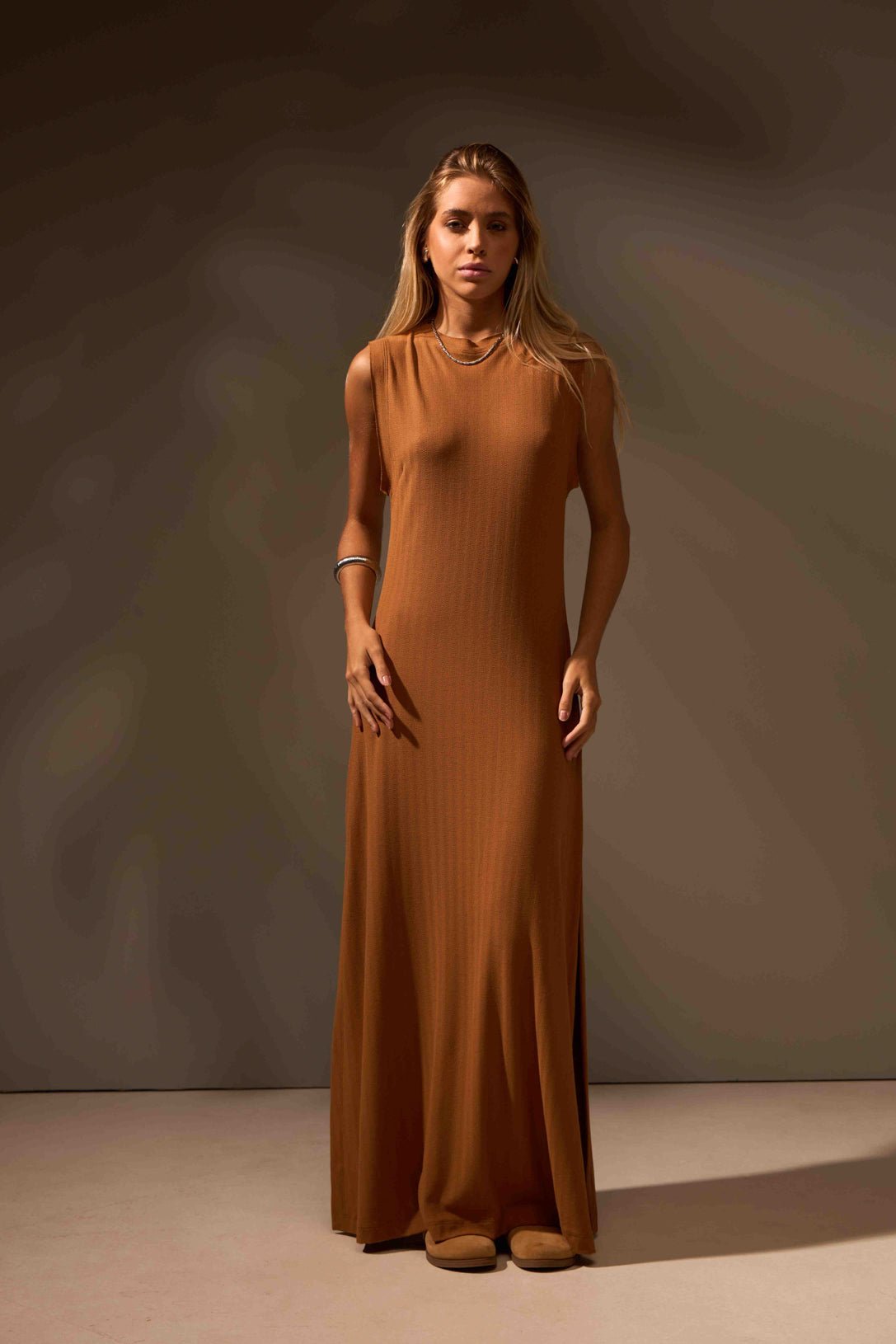 VESTIDO EQUILÍBRIO ALGODÃO - COBRE da Vörr Brasil | Loja Oficial Vörr Brasil