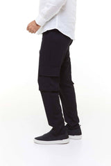 CALÇA LINHO CARGO - PRETO - Vörr Brasil