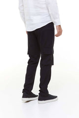 CALÇA LINHO CARGO - PRETO - Vörr Brasil