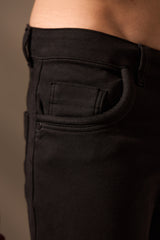 CALÇA PRO ALGODÃO MOLETOM JEANS - PRETO