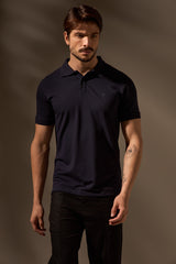 POLO PIMA PIQUET - MARINHO