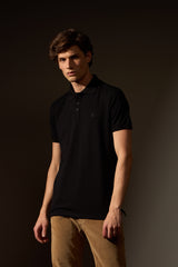 POLO PIMA PIQUET - PRETO