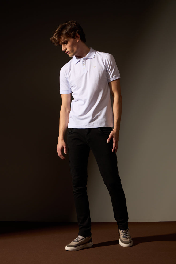 POLO PIMA PIQUET - BRANCO