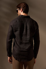 CAMISA  GIBSON 100% LINHO - PRETO