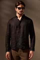 CAMISA  GIBSON 100% LINHO - PRETO