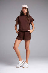 SHORT ENDORFINA - MARROM