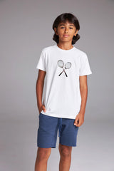 CAMISETA DUO RAQUETE - BRANCO