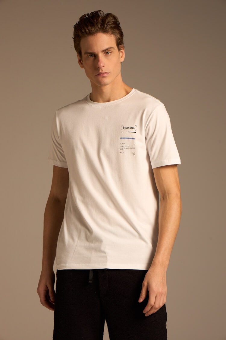 CAMISETA BLUE LINE - BRANCO