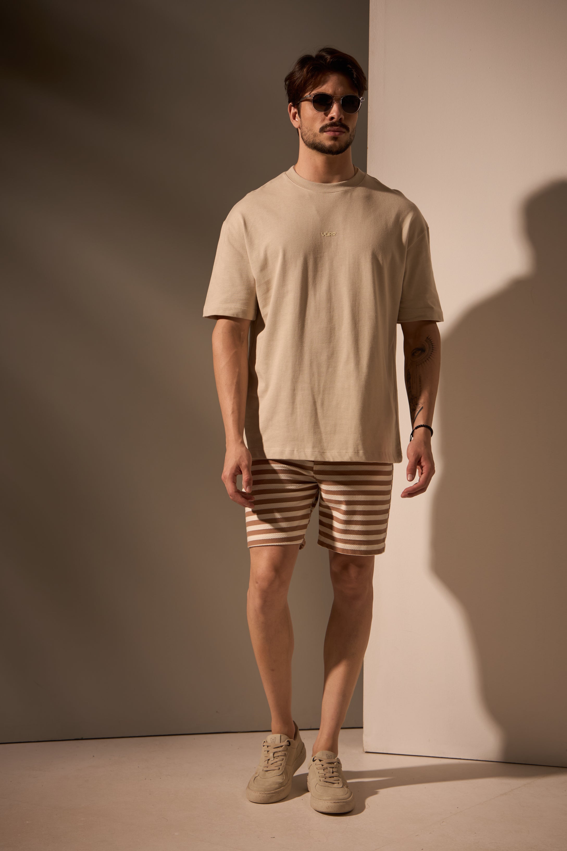 CAMISETA OVERSIZED SERRA 100% ALGODÃO - AREIA