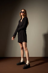 VESTIDO CURTO CANION - PRETO