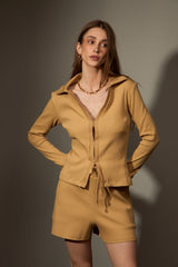 BLUSA CANION - BEGE