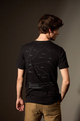 CAMISETA MAPA CACHOEIRA - PRETO