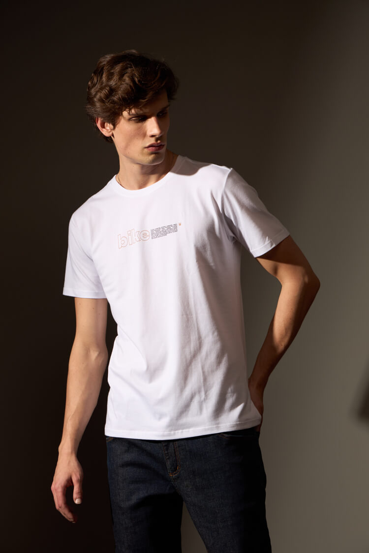 CAMISETA BIKE PEÇAS - BRANCO