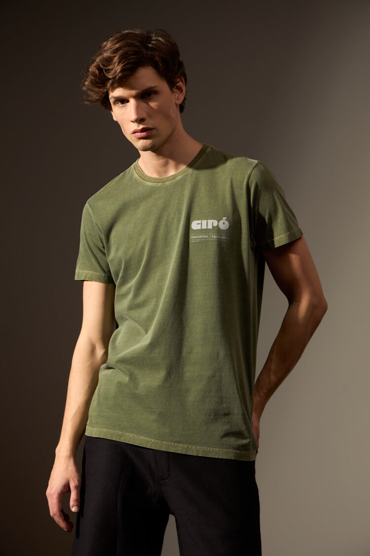 CAMISETA CIPÓ - VERDE MUSGO STONE