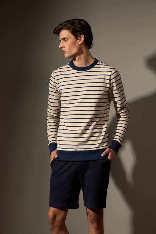 BLUSA POÇO - AREIA E MARINHO