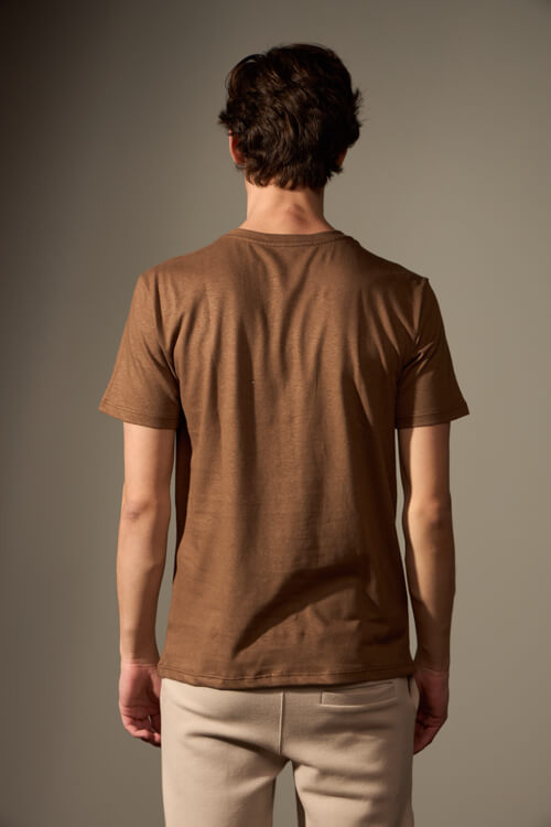 CAMISETA CÂNHAMO SATIVA - MARROM
