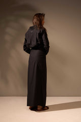 SAIA ONDAS ALGODÃO - PRETO
