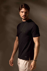 CAMISETA NATUREZA ALGODÃO EGÍPCIO - PRETO